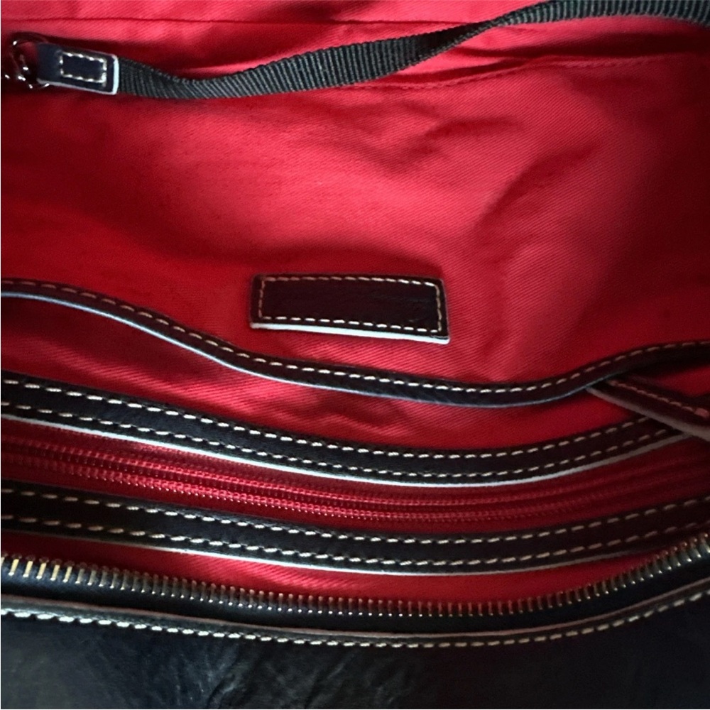 Dooney & Bourke dark Navy  Leather Tote with Tassel Accents - Picture 15 of 15